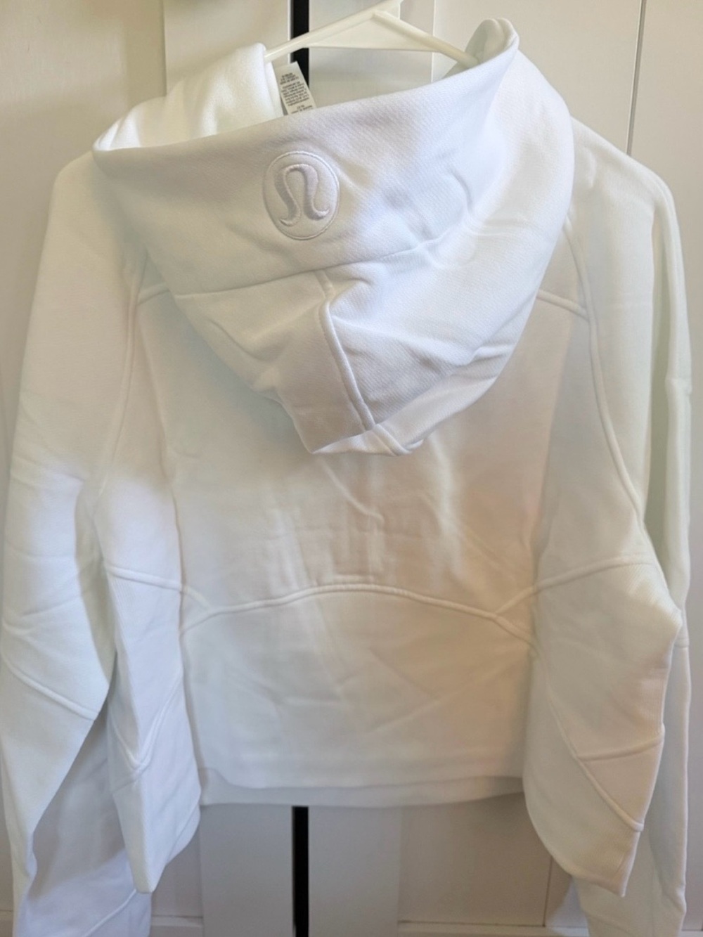lululemon athletica White Women's Half-Zip Hoodie Sweatshirt with Colts Logo - Picture 3 of 4